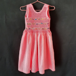 Robe à smocks, taille 4 ans