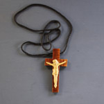 Pendentif en Bois - crucifix