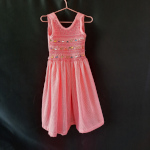 Robe à smocks, taille 6 ans