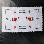 Napperon brodé - motif fleur