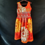 Robe à smocks, taille 8 ans
