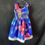 Robe à smocks, taille 4 ans